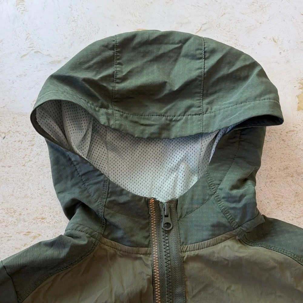 Russell Dri Power 360 Boys 8 Nylon Full Zip Performance Jacket Coat Green